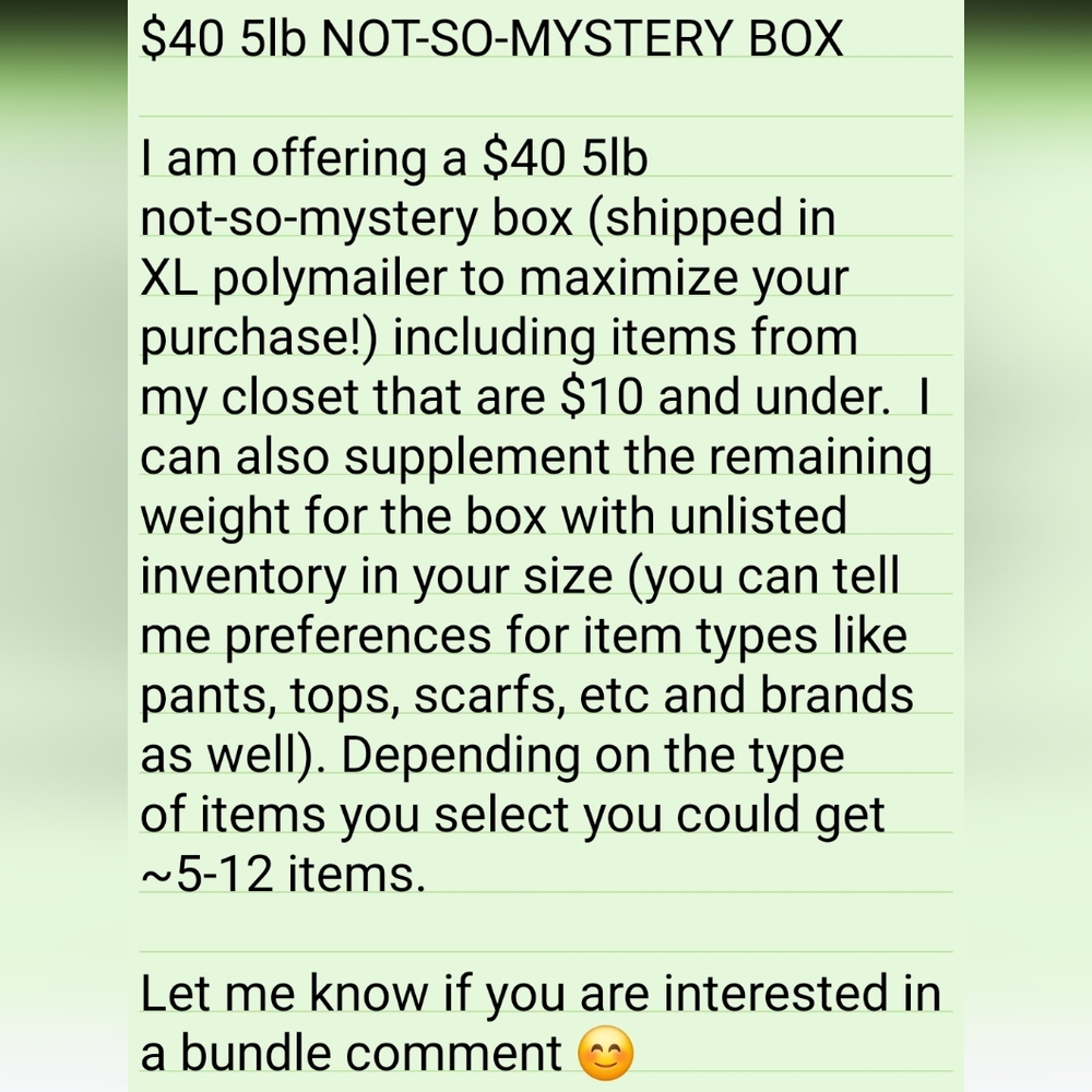 5lb Not-So-Mystery Box